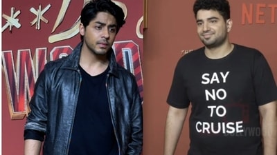 Samay Raina attended Aryan Khan's The Ba***ds Of Bollywood screening in Mumbai. Samay Raina attended Aryan Khan's The Ba***ds Of Bollywood screening in Mumbai.