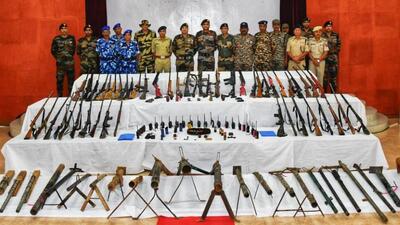 The seizures were made in coordinated operations launched simultaneously in the interior and suspected areas of Churachandpur, Chandel and Tengnoupal districts (X/manipur_police)