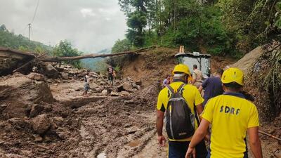 Visuals from the site of the landslide. (HT Photo)