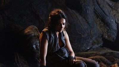 Deepika Padukone in a still from Kalki 2898 AD. Deepika Padukone in a still from Kalki 2898 AD.