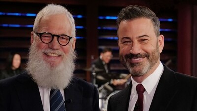 David Letterman was speaking at the Atlantic Festival in New York City when he shared news about Jimmy Kimmel. (X/@JimmyKimmelLive) David Letterman was speaking at the Atlantic Festival in New York City when he shared news about Jimmy Kimmel. (X/@JimmyKimmelLive)