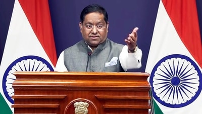 MEA spokesperson Randhir Jaiswal during a weekly media briefing in Delhi (ANI video grab/File) MEA spokesperson Randhir Jaiswal during a weekly media briefing in Delhi (ANI video grab/File)
