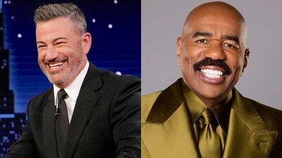 Jimmy Kimmel and Steve Harvey Jimmy Kimmel and Steve Harvey