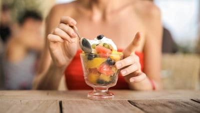Incorporate Greek yoghurt into your snack routine for a healthy, satisfying treat at office. Incorporate Greek yoghurt into your snack routine for a healthy, satisfying treat at office.