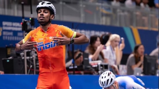 AnandKumar, 22, from Tamil Nadu also won a bronze medal at the sane championship alongside the gold.