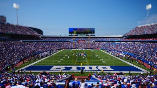 The game will take place at Highmark Stadium in Orchard Park, New York. The stadium is seen in this picture. (X/@HighmarkStadm)