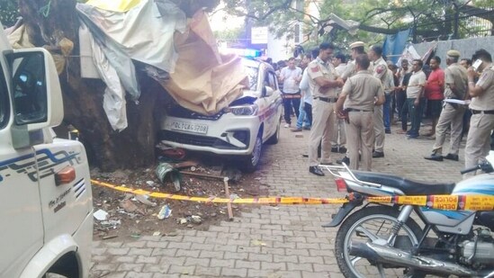 The New Delhi DCP said that whether the driver pressed the accelerator instead of the brake is a matter of investigation. (PTI)