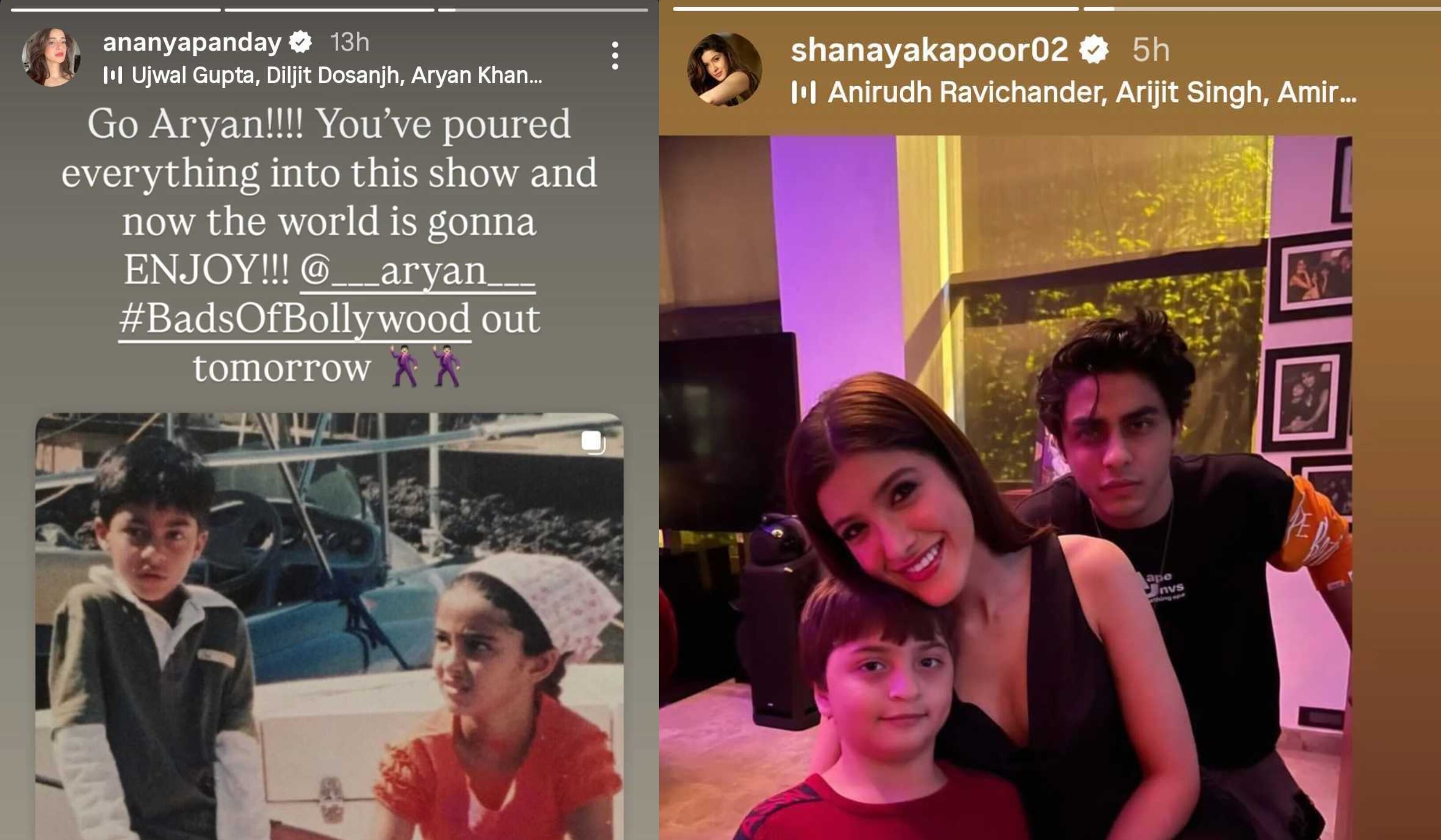 Ananya Panday and Shanaya Kapoor turn cheerleaders for Aryan Khan Ananya Panday and Shanaya Kapoor turn cheerleaders for Aryan Khan