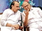 File photo of Ajit Pawar and Sharad Pawar. (HT PHOTO) File photo of Ajit Pawar and Sharad Pawar. (HT PHOTO)
