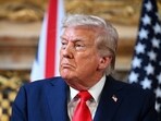 FILE PHOTO: U.S. President Donald Trump attends a press conference with UK Prime Minister Keir Starmer in Aylesbury, England.    