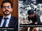 Snippet from a video shared by a man in Gaza. Snippet from a video shared by a man in Gaza.
