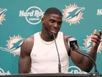 Tyreek Hill is drawing attention off the field due to his personal life speculations. Tyreek Hill is drawing attention off the field due to his personal life speculations.