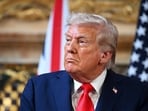 President Donald Trump attends a press conference with UK Prime Minister Keir Starmer (not pictured) 
