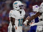 Tyreek Hill in action against the Buffalo Bills on Thursday Tyreek Hill in action against the Buffalo Bills on Thursday