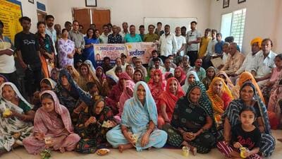A village of 2,000 residents will be developed as Anand Gram (happiness village). (HT photo) A village of 2,000 residents will be developed as Anand Gram (happiness village). (HT photo)