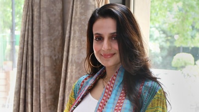 Ameesha Patel made her comeback to the big screen after a hiatus of five years with the 2023 film Gadar 2. (PTI)