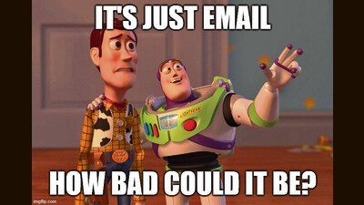An email is never just that. When you send an email, it doesn’t just exist in one place, says McGovern. It may be copied 10 or 15 times across servers, and then it sits in the recipient’s inbox indefinitely. And that consumes energy and water, and has a carbon footprint. An email is never just that. When you send an email, it doesn’t just exist in one place, says McGovern. It may be copied 10 or 15 times across servers, and then it sits in the recipient’s inbox indefinitely. And that consumes energy and water, and has a carbon footprint.