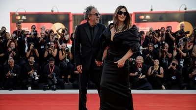 Monica Bellucci and Tim Burton announced their split on September 19 in a joint statement. (REUTERS)