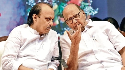 File photo of Ajit Pawar and Sharad Pawar. (HT PHOTO) File photo of Ajit Pawar and Sharad Pawar. (HT PHOTO)