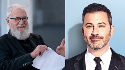 David Letterman reached out to Jimmy Kimmel after his suspension over a controversial remark. (@Letterman, @JimmyKimmelLive) David Letterman reached out to Jimmy Kimmel after his suspension over a controversial remark. (@Letterman, @JimmyKimmelLive)