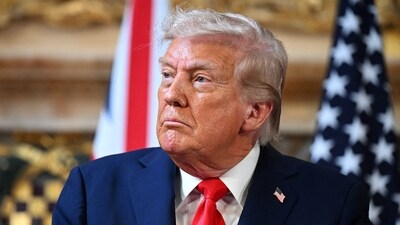 FILE PHOTO: U.S. President Donald Trump attends a press conference with UK Prime Minister Keir Starmer in Aylesbury, England. (via REUTERS)