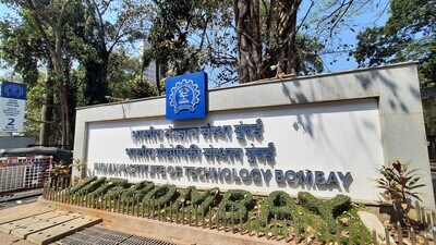 Mumbai, India - February 20, 2023: Posse of policemen deployed outside IIT Bombay after students protest seeking justice for 18-year-old Dalit student Darshan Solanki, who died by suicide on February 12 inside IIT Bombay, in Mumbai, India, on Monday, February 20, 2023. (Praful Gangurde / HT Photo) (HT PHOTO)