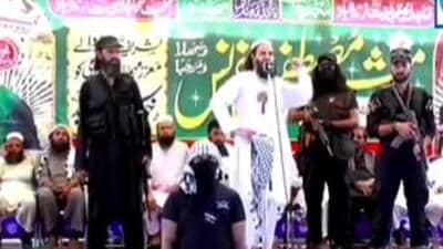 One video featured a JeM leader talking about how the Indian military strikes on the terror group’s main base at Bahawalpur in Pakistan’s Punjab province in May resulted in the death of close relatives of JeM chief Masood Azhar (X/OsintTV) One video featured a JeM leader talking about how the Indian military strikes on the terror group’s main base at Bahawalpur in Pakistan’s Punjab province in May resulted in the death of close relatives of JeM chief Masood Azhar (X/OsintTV)