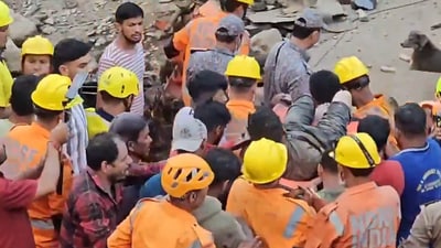 Rescue operations are underway in Uttarakhand's Chamoli following heavy rains and cloudburst ( X: @chamolipolice) Rescue operations are underway in Uttarakhand's Chamoli following heavy rains and cloudburst ( X: @chamolipolice)