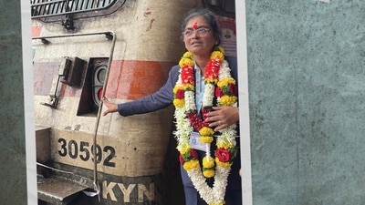 In her 36-year-long career, Surekha Yadav, loco pilot or train driver with Central Railway (CR), has manoeuvred every kind of train from goods trains to suburban locals. (X/@mumbaiheritage) In her 36-year-long career, Surekha Yadav, loco pilot or train driver with Central Railway (CR), has manoeuvred every kind of train from goods trains to suburban locals. (X/@mumbaiheritage)