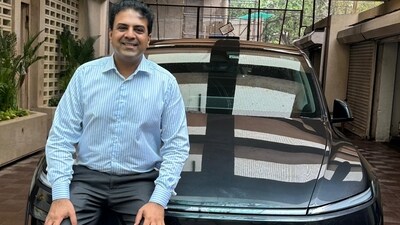 Siddharth Jain with his new Tesla Model Y in Stealth Grey colour. (X/ @JainSiddharth_) Siddharth Jain with his new Tesla Model Y in Stealth Grey colour. (X/ @JainSiddharth_)