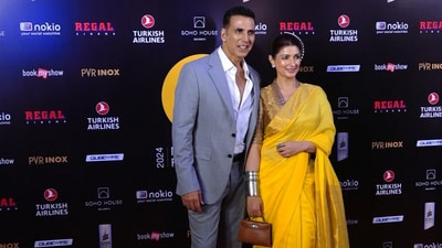 Akshay Kumar talked about his wife Twinkle Khanna. (Ashutosh Rai) Akshay Kumar talked about his wife Twinkle Khanna. (Ashutosh Rai)