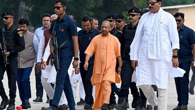 UP CM Yogi Adityanath reviews preparations for the third edition of the Uttar Pradesh International Trade Show 2025 (UPITS) to be inaugurated by Prime Minister Narendra Modi on the 25th September at India Expo Centre in Noida on Friday. (Sunil Ghosh / HT PHOTO) UP CM Yogi Adityanath reviews preparations for the third edition of the Uttar Pradesh International Trade Show 2025 (UPITS) to be inaugurated by Prime Minister Narendra Modi on the 25th September at India Expo Centre in Noida on Friday. (Sunil Ghosh / HT PHOTO)