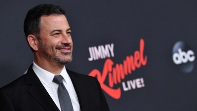 Jimmy Kimmel's late-night show was pulled from the air on September 17, 2025, hours after the US government threatened to cancel broadcasting licenses because of comments the host made about the killing of conservative influencer Charlie Kirk. (AFP) Jimmy Kimmel's late-night show was pulled from the air on September 17, 2025, hours after the US government threatened to cancel broadcasting licenses because of comments the host made about the killing of conservative influencer Charlie Kirk. (AFP)
