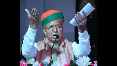Union Minister of Law and Justice (Independent Charge) Arjun Ram Meghwal in Prayagraj on Friday. (HT PHOTO) Union Minister of Law and Justice (Independent Charge) Arjun Ram Meghwal in Prayagraj on Friday. (HT PHOTO)