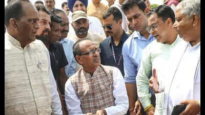 Union minister for agriculture and farmers welfare Shivraj Singh Chouhan during a visit in Jammu on Friday. (PTI) Union minister for agriculture and farmers welfare Shivraj Singh Chouhan during a visit in Jammu on Friday. (PTI)