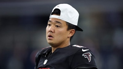 Younghoe Koo has been released by the Atlanta Falcons. (Getty Images via AFP) Younghoe Koo has been released by the Atlanta Falcons. (Getty Images via AFP)