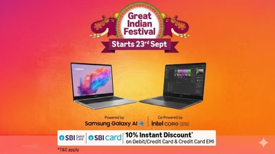 Buy laptops and avail big discounts during the Amazon Great Indian Festival Sale.