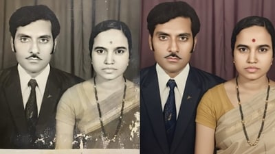 Google Gemini’s Nano Banana feature went viral as users restored and colourised old photos. (X/@jayrodge15) Google Gemini’s Nano Banana feature went viral as users restored and colourised old photos. (X/@jayrodge15)