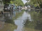 Roads in Shakti Khand-1 and Niti Khand-1 in Indirapuram, Ghaziabad on Saturday. (Sakib Ali/HT Photo)