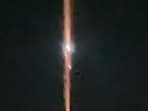 The visuals shared online showed a luminous orange streak blazing for several seconds across the dark sky. (HT Photo)