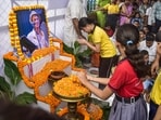 Students of Assam Jatiya Bidyalay pay tribute to singer Zubeen Garg in Guwahati a day after he died while scuba diving in Singapore Students of Assam Jatiya Bidyalay pay tribute to singer Zubeen Garg in Guwahati a day after he died while scuba diving in Singapore