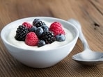 Greek yoghurt with berries are a good breakfast combo. 