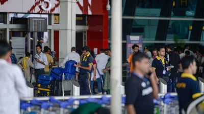 H1-B visa: A view of Terminal 3 (T3) at Indira Gandhi International Airport after the revision of U.S. H1-B visa hours, in New Delhi on Saturday. (Photo by Raj K Raj/Hindustan Times) (RAJ K RAJ /HT PHOTO) H1-B visa: A view of Terminal 3 (T3) at Indira Gandhi International Airport after the revision of U.S. H1-B visa hours, in New Delhi on Saturday. (Photo by Raj K Raj/Hindustan Times) (RAJ K RAJ /HT PHOTO)
