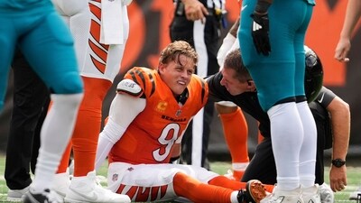 Cincinnati Bengals quarterback Joe Burrow suffered a toe injury. (AP)