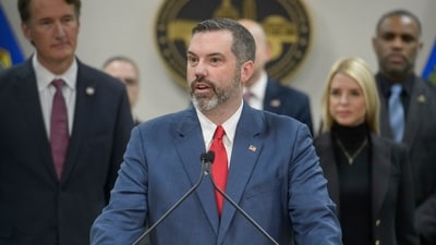 Donald Trump insists Erik Siebert was fired, not resigned. (AP) Donald Trump insists Erik Siebert was fired, not resigned. (AP)