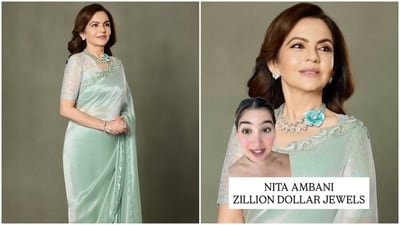 Nita Ambani's stunning necklace at the premiere of The Ba***ds of Bollywood has garnered attention and jewellery influencer Julia Chafe has shared a video about it. (Instagram/ Manish Malhotra and Julia Chafe) Nita Ambani's stunning necklace at the premiere of The Ba***ds of Bollywood has garnered attention and jewellery influencer Julia Chafe has shared a video about it. (Instagram/ Manish Malhotra and Julia Chafe)