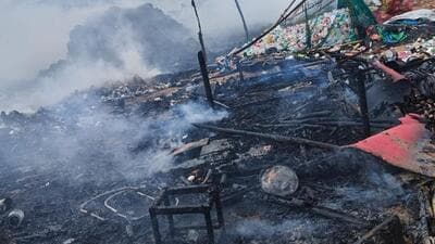 Officials said that the fire broke out at 10.45am (HT) Officials said that the fire broke out at 10.45am (HT)
