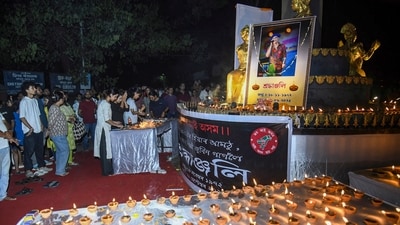 Garg, fondly known as the 'Voice of Assam', died in Singapore on Friday while swimming in the sea without a life jacket. His mortal remains were brought to the Indira Gandhi International Airport in New Delhi around midnight. (PTI) Garg, fondly known as the 'Voice of Assam', died in Singapore on Friday while swimming in the sea without a life jacket. His mortal remains were brought to the Indira Gandhi International Airport in New Delhi around midnight. (PTI)
