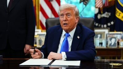 US President Donald Trump, in the executive order, noted that IT firms have 'manipulated' the H-1B system. (Bloomberg) US President Donald Trump, in the executive order, noted that IT firms have 'manipulated' the H-1B system. (Bloomberg)