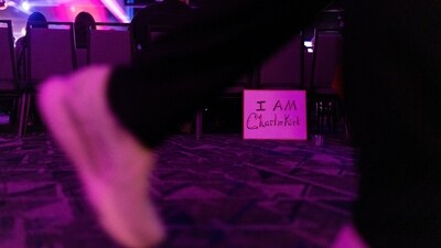 A person walks by a sign reading "I am Charlie Kirk" during the Texas Youth Summit in Houston, Texas, U.S., September 19, 2025. REUTERS/Antranik Tavitian (REUTERS)